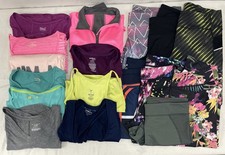 Lot of 17 Women's Athletic Exercise Workout Clothes Size XL MIXED BRANDS