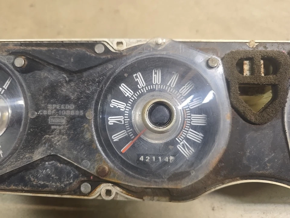 Reloj Ford Thunderbird 1968-1971 velocímetro calibre clúster C8SF-10K843 1969 1970 Foto 4 de 4