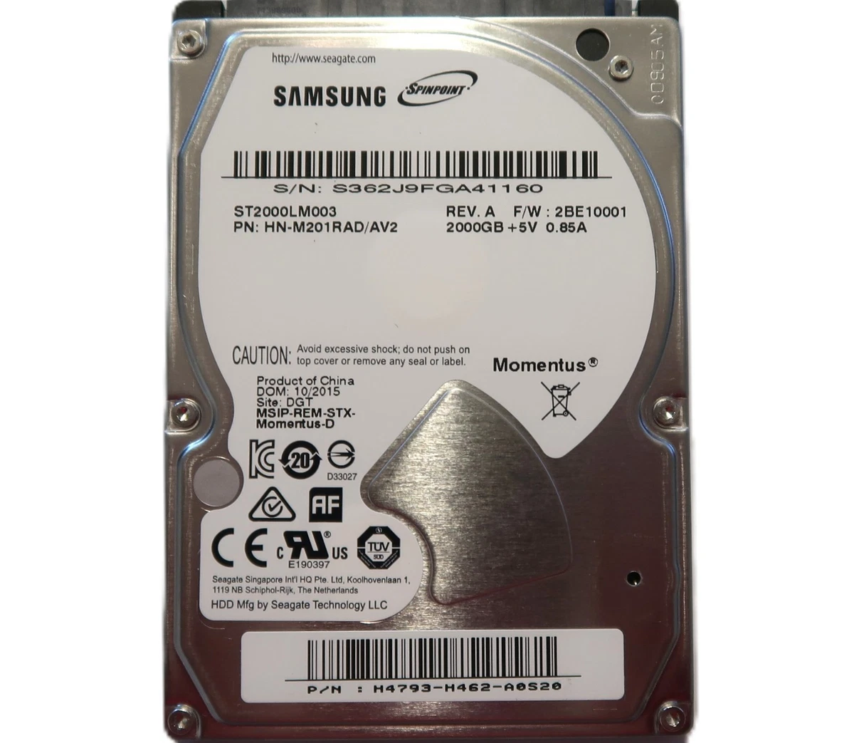 低頻度使用品 正常表示 SAMSUNG HDD2TB 2.5インチ(B2922) Samsung 2.5 Inch SATA 2TB Internal Hard Disk Drives for sale | eBay