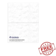 High-Quality 20lb Perforated Paper - 500 Sheets for Efficient Document Printing