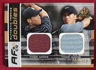 2003 Upper Deck SP Game Used TIGER WOODS Authentic Fabrics Dual Shirt 85/200