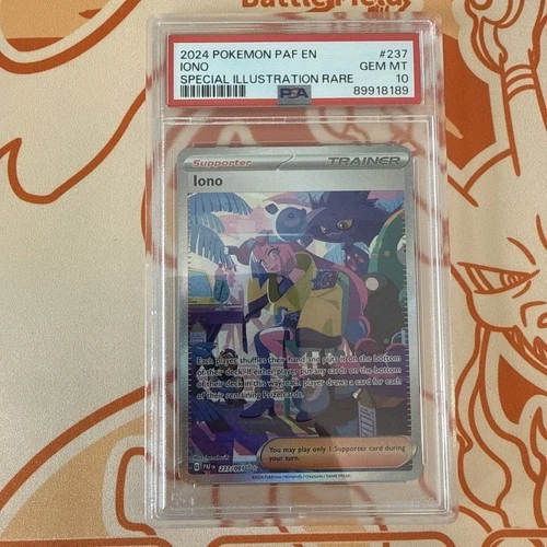 Iono 237/091 -- PSA 10 -- Pokemon PAF Paldean Fates SIR