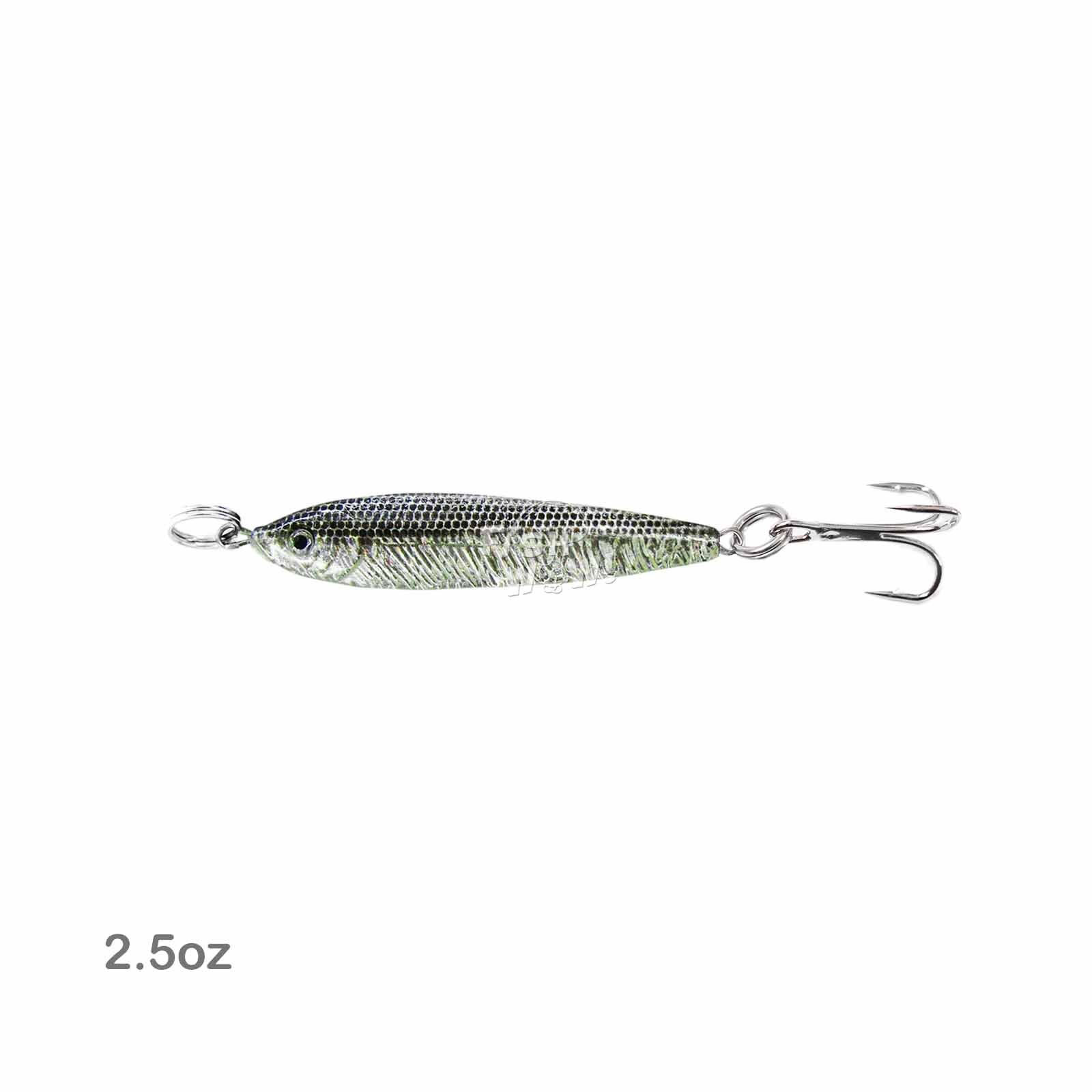 50pcs Fish WOW!® 2.5oz Fishing Mega luna Bait Metal jig saltwater Random mix NEW - Image 9