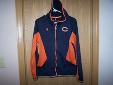 CHICAGO BEARS NFL TEAM APPAREL TEK WARM ZIP UP HOODIE YOUTH LARGE 14/16
