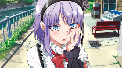 Anime girls shidare hotaru dagashi kashi headband blue playmat gaming mat