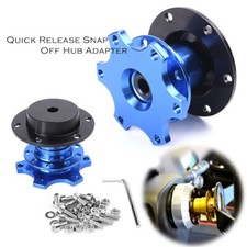 Universal Car Quick Release Steering Wheel Hub Blue Aluminium For Momo Sparco Universal Car Quick Release Steering Wheel Hub Blue Aluminium For Momo Sparco