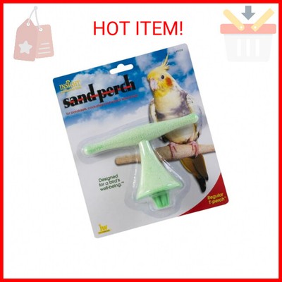 JW Pet Company Insight Sand Perch T Perch Bird Accessory, Regular, Assorted Colo
