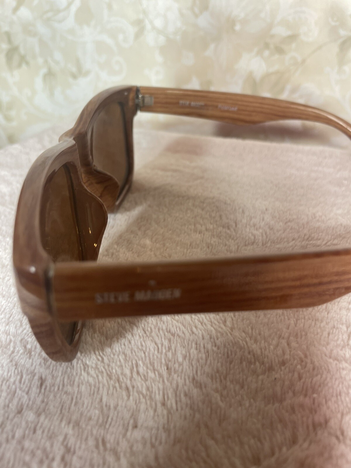 Steve Madden Plastic look like Wood Grain Rectangle L… Gem