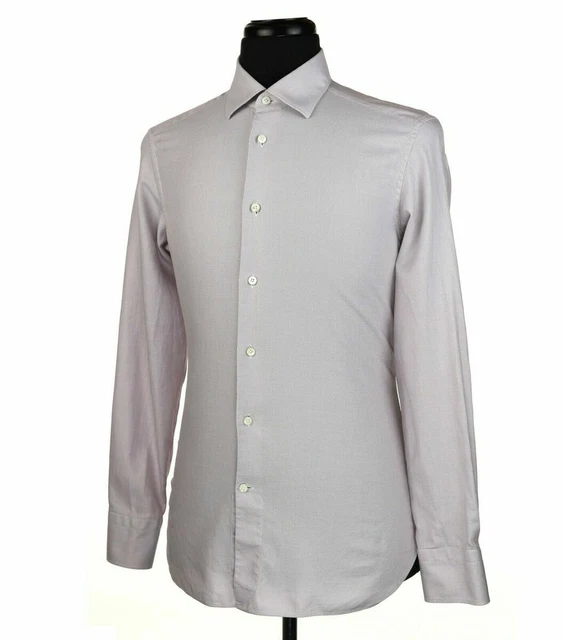 Napoli Geometric 100% Cotton Dress Shirts for Men