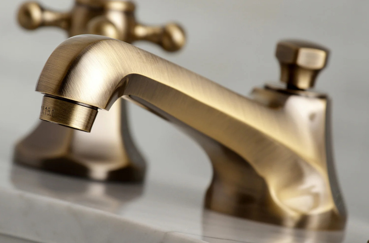 Kingston Brass KS4463BX Metropolitan 8" Widespread Bathroom Faucet Antique Brass