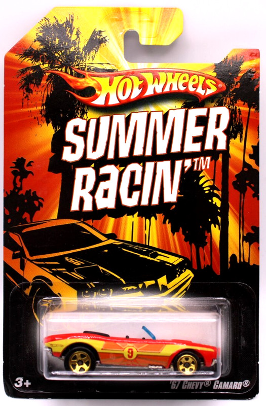 Hot Wheels 2009 Summer Racin 1967 Chevy Camaro Conv. red G5spk's