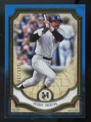 2018 Topps Museum Collection Sapphire #61 Reggie Jackson /150 New York Yankees
