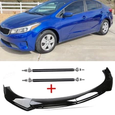 Front Bumper Lip Spoiler Splitter Body Kit Strut Rods For KIA Stinger Forte Car