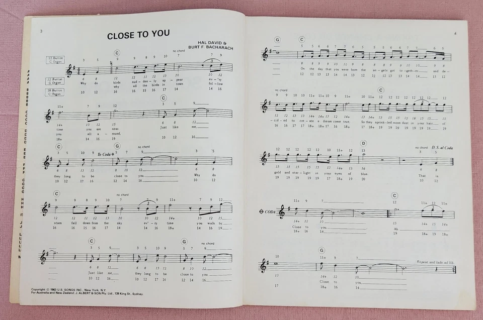 Albert's Songs Galore Vol 1 Chord Organ/ Piano/ Guitar 81 Songs Sheet Music - Image 3 of 4