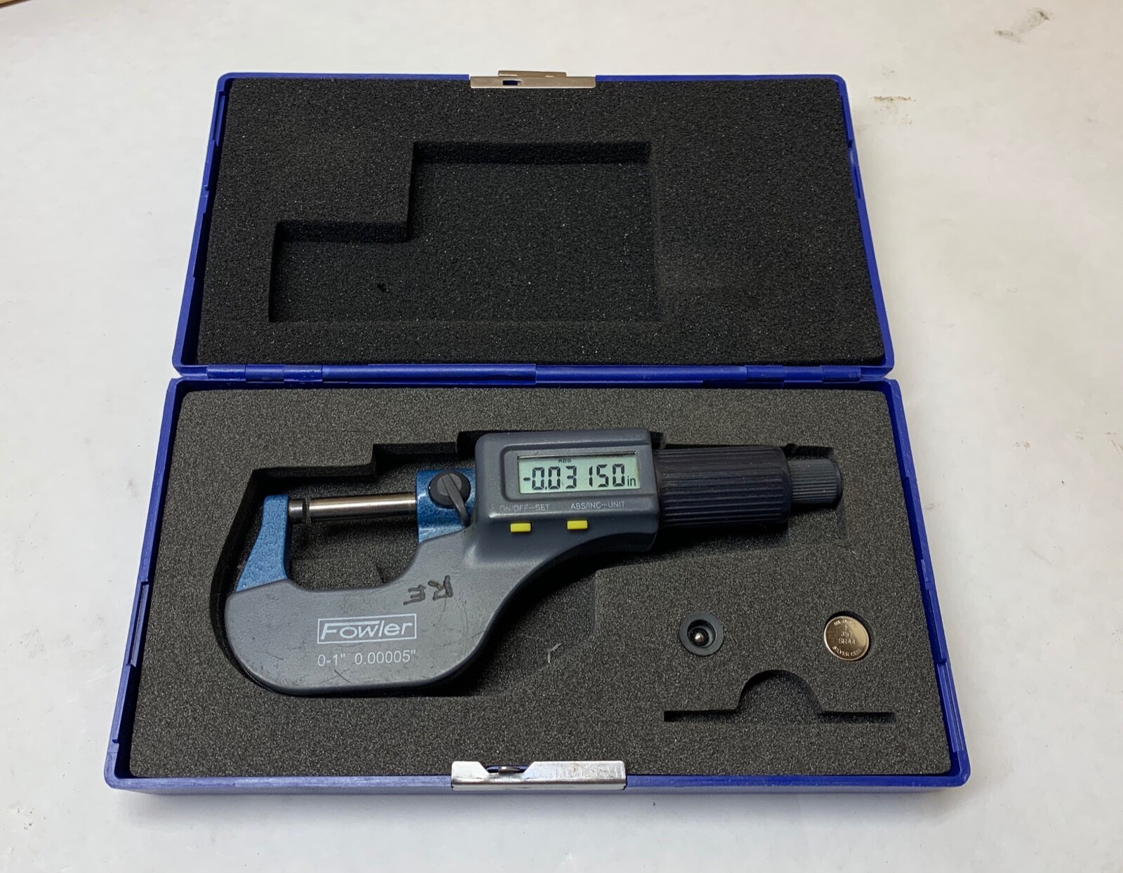 FOWLER 01" Digital Outside Micrometer 0.00005" Calibrations New