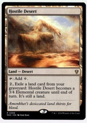 Hostile Desert 0266 Non Foil Rare Murders at Karlov Manor MTG NM