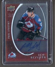 2008-09 Upper Deck Trilogy Ice Scripts #ISPS  Paul Stastny                *11139