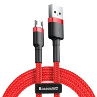 Baseus Cafule Cable StrapazierfäHiges Nylonkabel Usb / Micro-Usb 1.5A 2M Rot