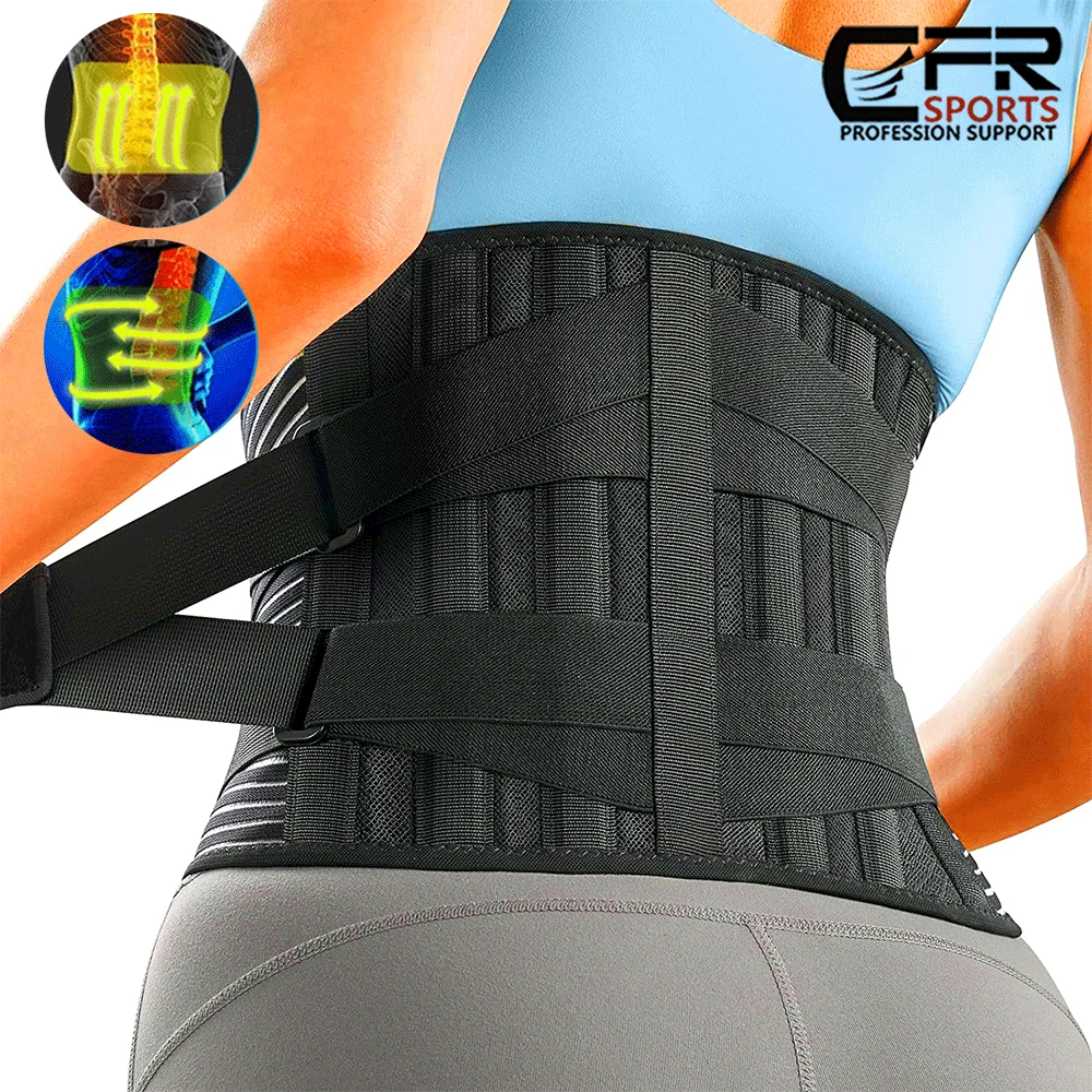 Back Support Lower Back Brace Pain Relief Lumbar Support Belt for Men Women  HG