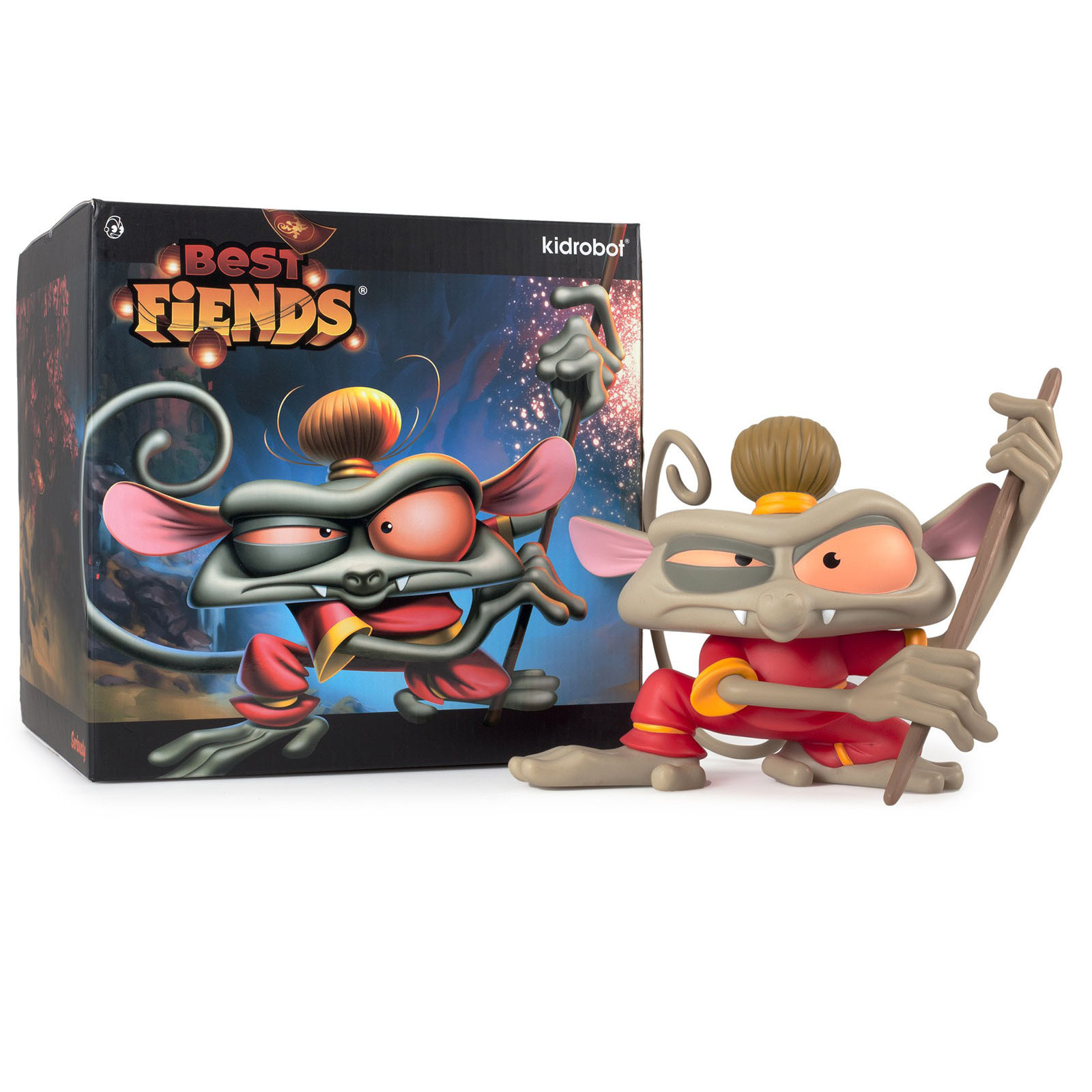 Kidrobot Best Fiends Tarsier Monkey Medium Figure НОВЫЕ игрушки и предметы коллекционирования