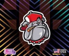 DOG PITBULL DECAL STICKER DESIGN LAMINATED +6Y + US + VINYL AI