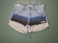 BULLHEAD DENIM CO. Womens Sz 27 Denim Blue Jean High Rise Shorts