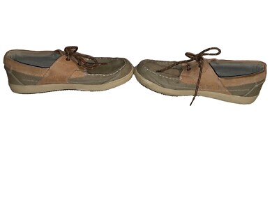 Margaritaville St. John's canvas topsider shoes men's size 12 Beige Tan  Boat | eBay