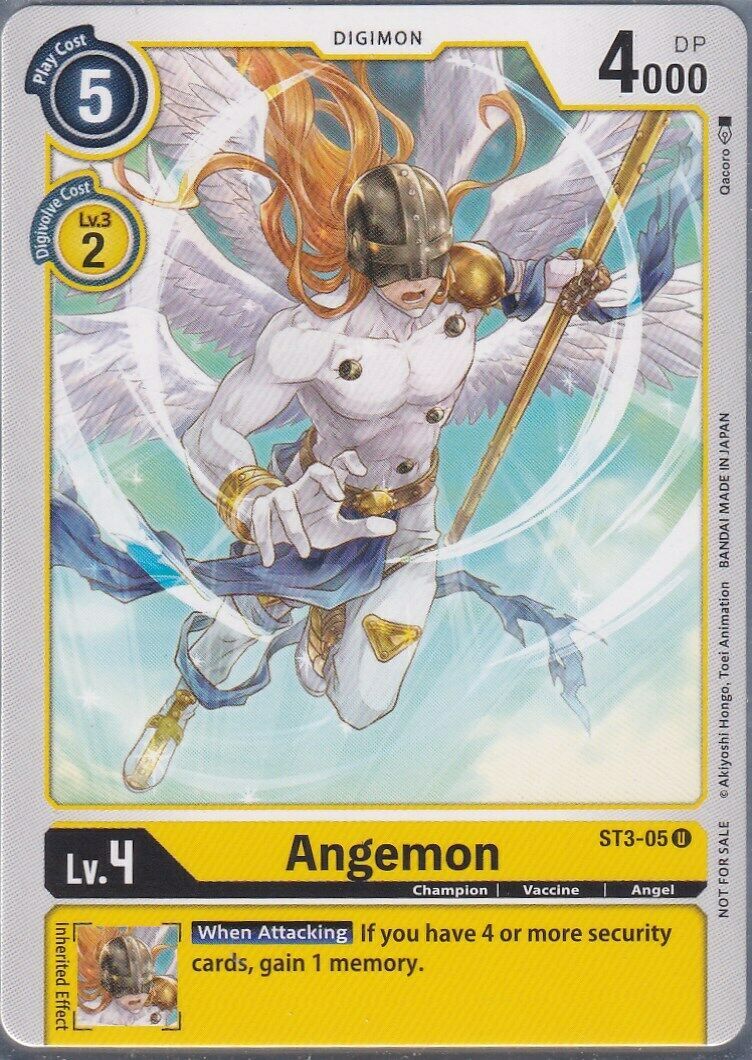 ANGEMON - PROMOCIÓN ARTE ANTIGUO - ST3-05 NM Digimon TCG