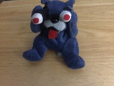 NEW Peeping Tom Cat plush INFamous Meanies series 2 Idea Factory 1998 Bean Bag