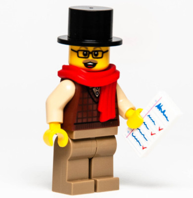 LEGO City Minifigure - Top Hat Tom (hol249) 60303 Holiday Winter Village (wtr