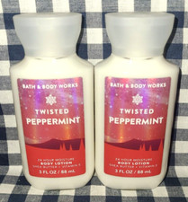 2-Pack NEW Twisted Peppermint Body Lotion TRAVEL 3 oz Bath  Body Works