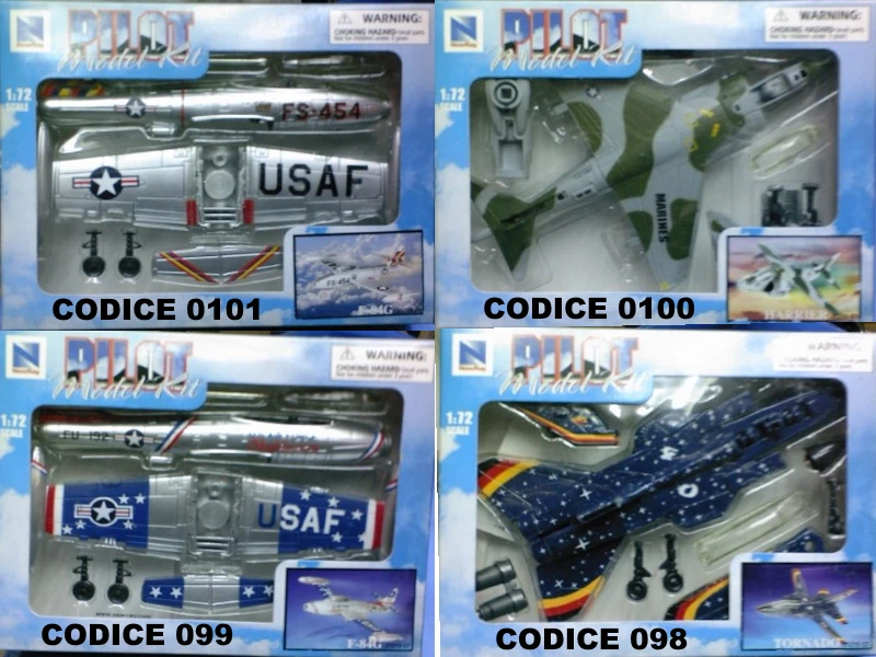 NEW RAY 1:72 - SKY PILOT KIT AEREO - 22 MODELLI DIVERSI - Immagine 4 di 4