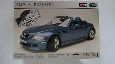 Burago 1/24 Diecast Kit BMW M Roadster - Blue | eBay