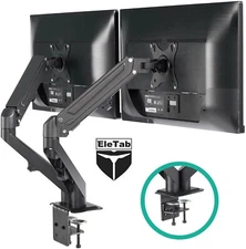 EleTab M07-2 Dual Arm Monitor Stand - Height Adjustable Monitor Desk Mount LM02