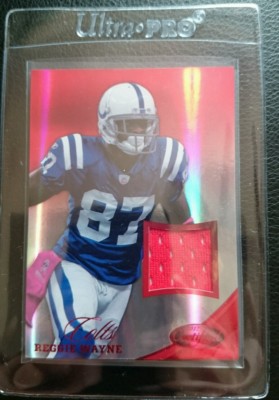 2012 LEAF CERTIFIED MIRROR RED JERSEY REGGIE WAYNE INDIANAPOLIS COLTS #124/199 