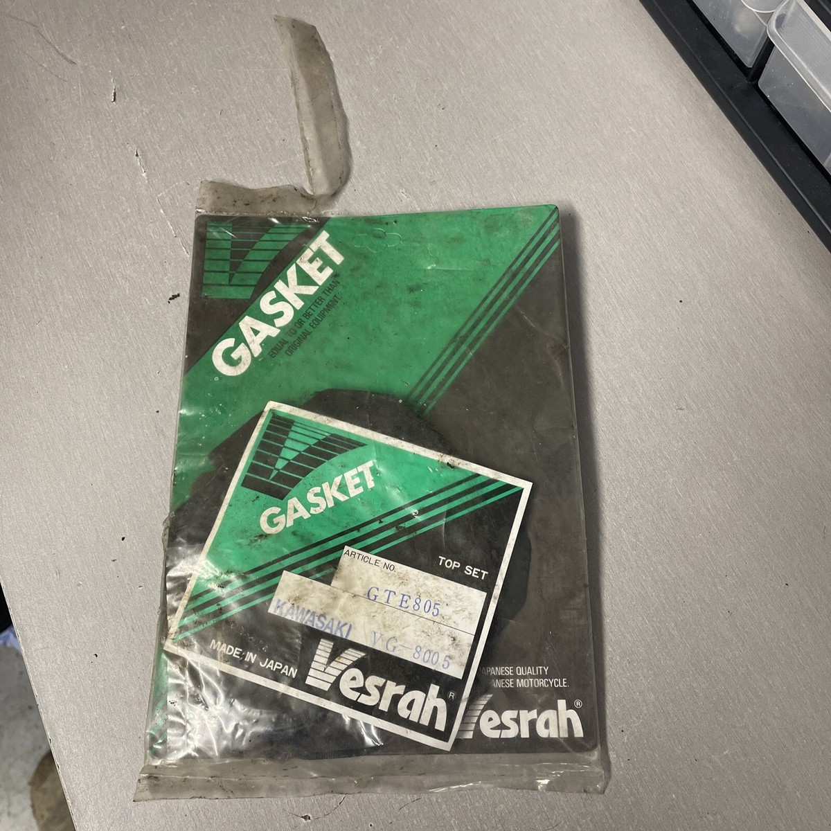 Kページ 1986 1985 Kawasaki KX125 KX 125 Vesrah Partial Top End Gasket Kit