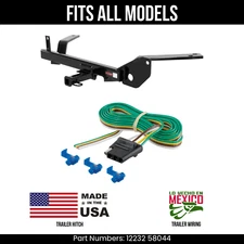 For 86-07 Ford Taurus Trailer Hitch 4Way Wiring Harness Kit Fits All Models Curt