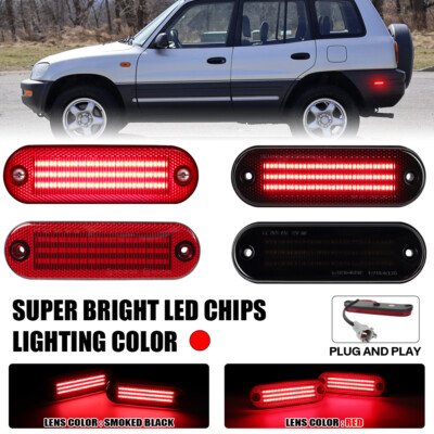 For 1996-2000 Toyota Rav4 Rear Fender Side Marker Corner Parking Red Signal Lamp