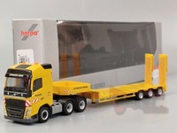 "Herpa - Volvo Fh Gl 2013 Semitieflade-Sattelzug Mit Rampen 3A/3A \"Leonhard Weiss"