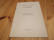 1914 Historic Spots in Newport RI by Edith May Tilley, history