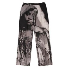 Jean Paul GAULTIER HOMME Face Graphic Pants Size 50 K-118953 2506TY