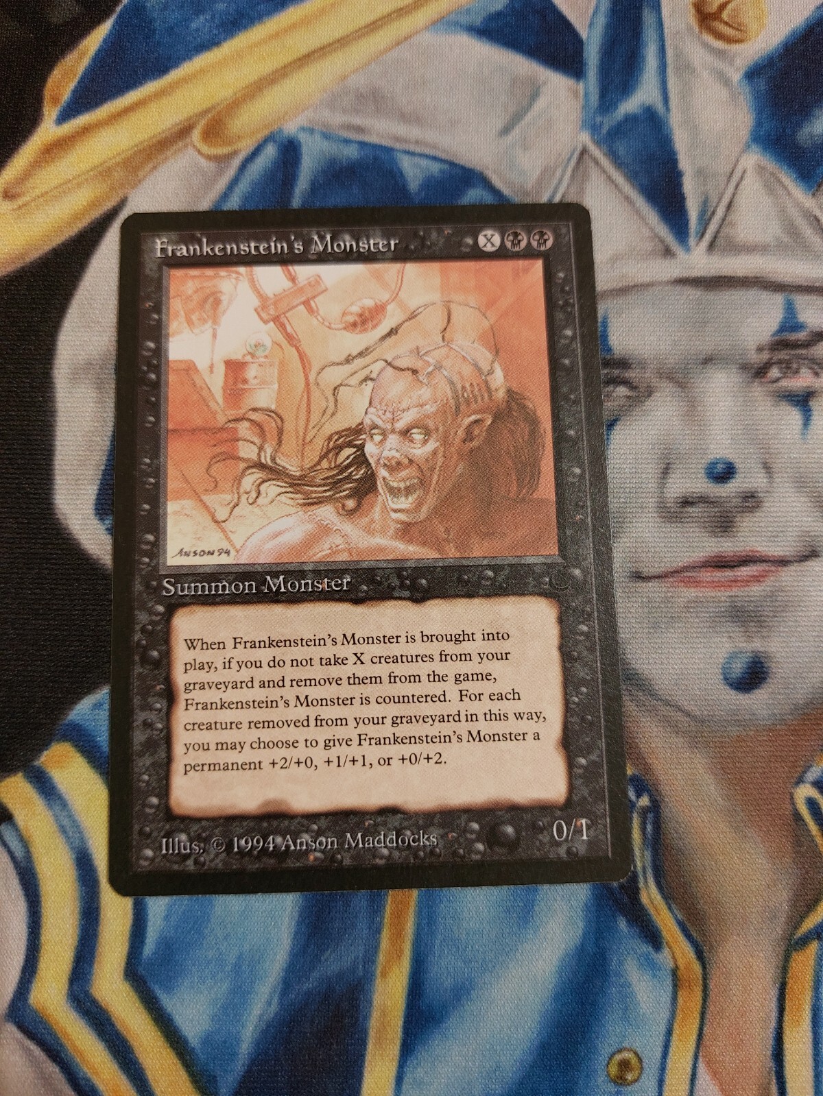 Frankenstein's Monster MTG The Dark Rare Black Creature Near-Mint to Mint x1 GG2