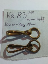 Karabinerhaken f&uuml;r Pistolenfangschnur usw mit Ring 1 St&uuml;ck neu (ks83)