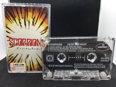 Scorpions Face the Heat Cassette Tape (Mercury/PolyGram 1993) MC