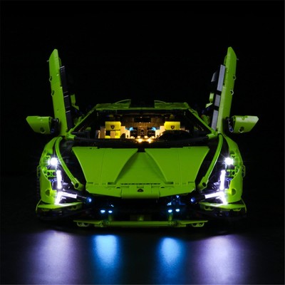 YEABRICKS LED Light for 42115 Technic Lamborghini Sián FKP 37 Building Blocks...