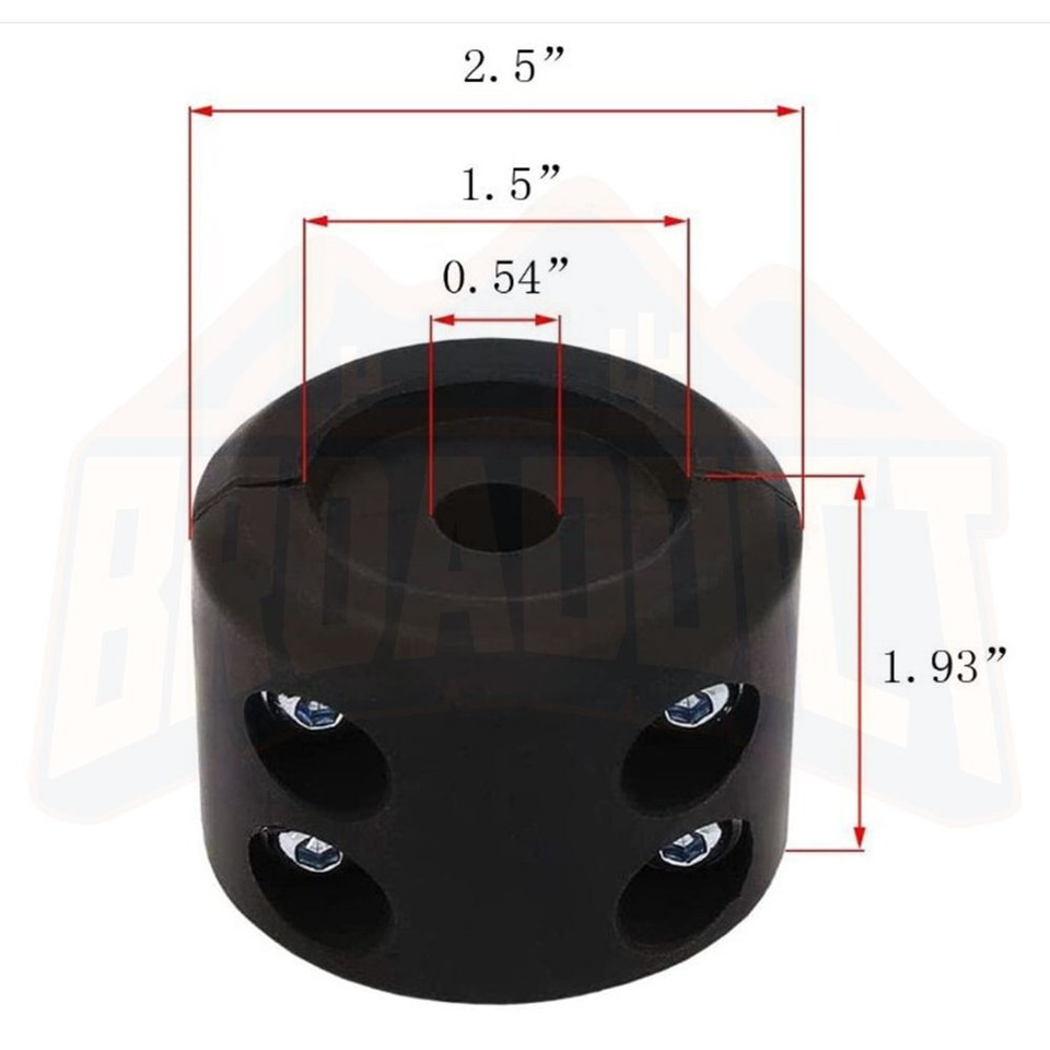Universal Winch Stopper Rubber Heavy Duty Cable Saver Rope Hook for ATV UTV Generic m560a052