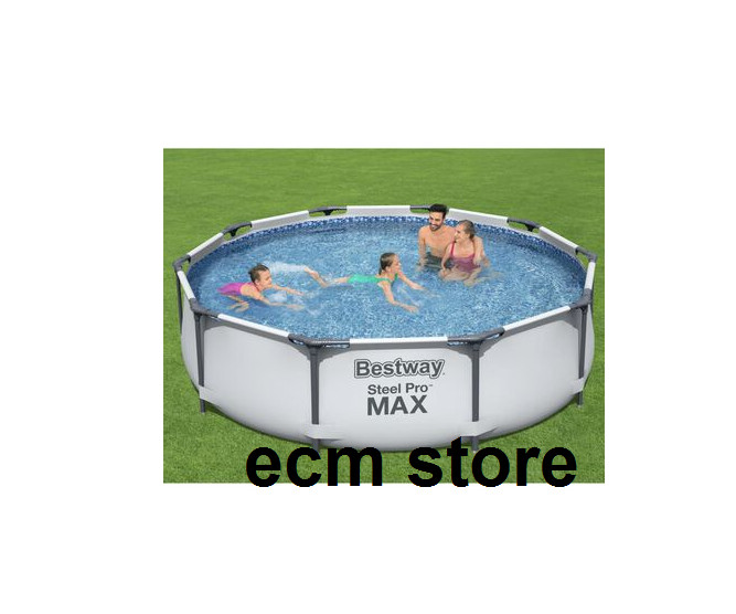 Bestway Piscine Tubulaire Steel Pro Max 305cm x 76cm Filtre à cartouche Hors-sol