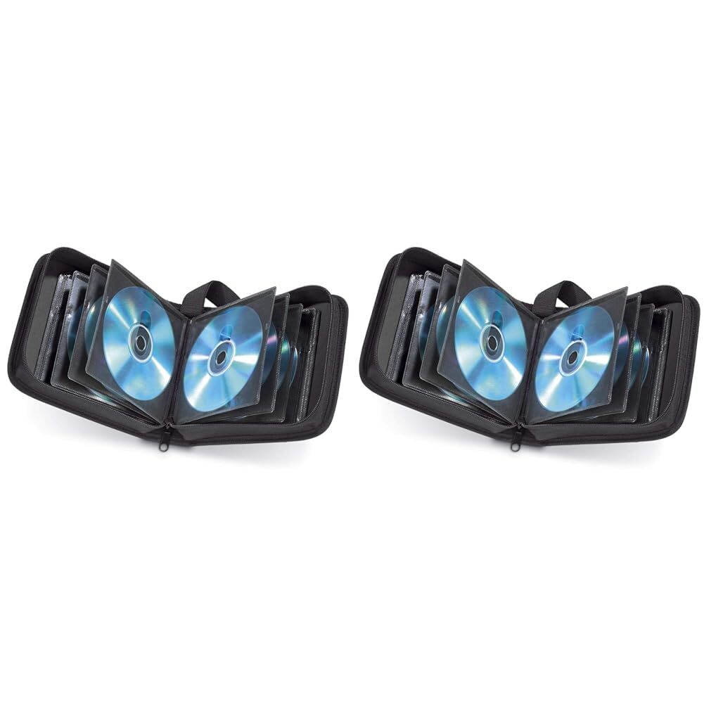 Hama CD Wallet for 40 Discs, CD/DVD/Blu-ray (folder for storage, space-saving fo