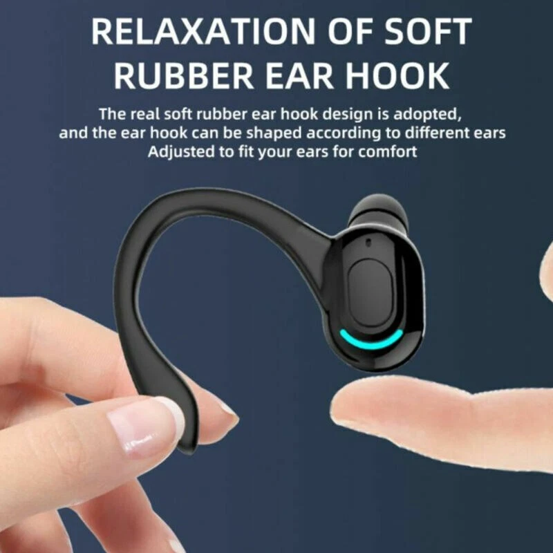 New Bluetooth 5.1 Headset Wireless Earbuds Earphones Stereo Headphones Ear Hook - Image 4 of 4
