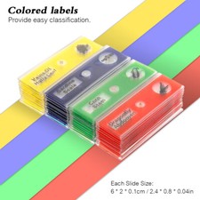 12x Plastic Prepared Microscope Slides Animals Insects Plants Vegetables Sample